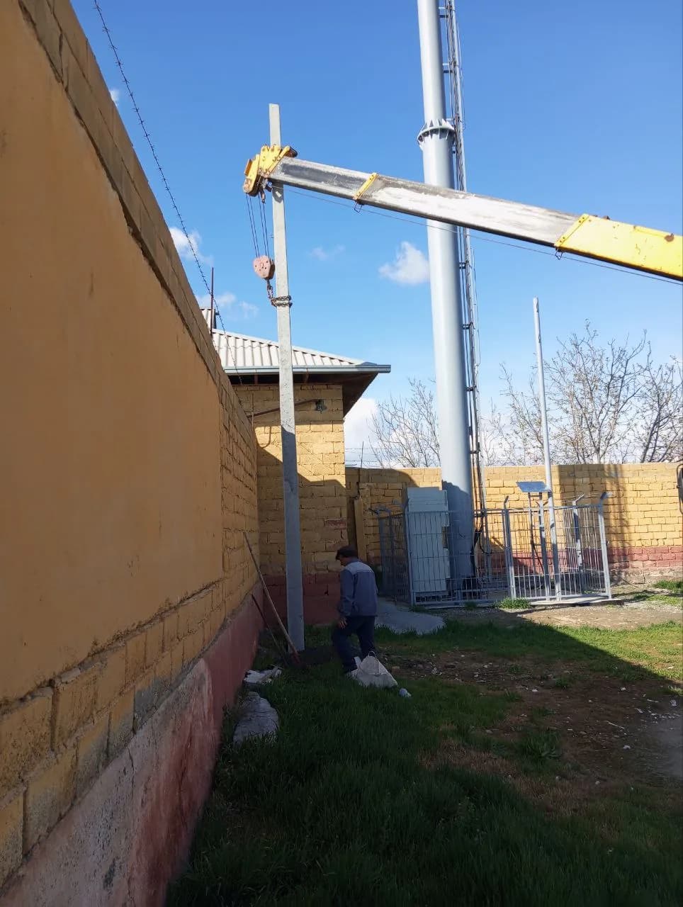 Монтаж ЖБ опор СВ110 и ВЛ